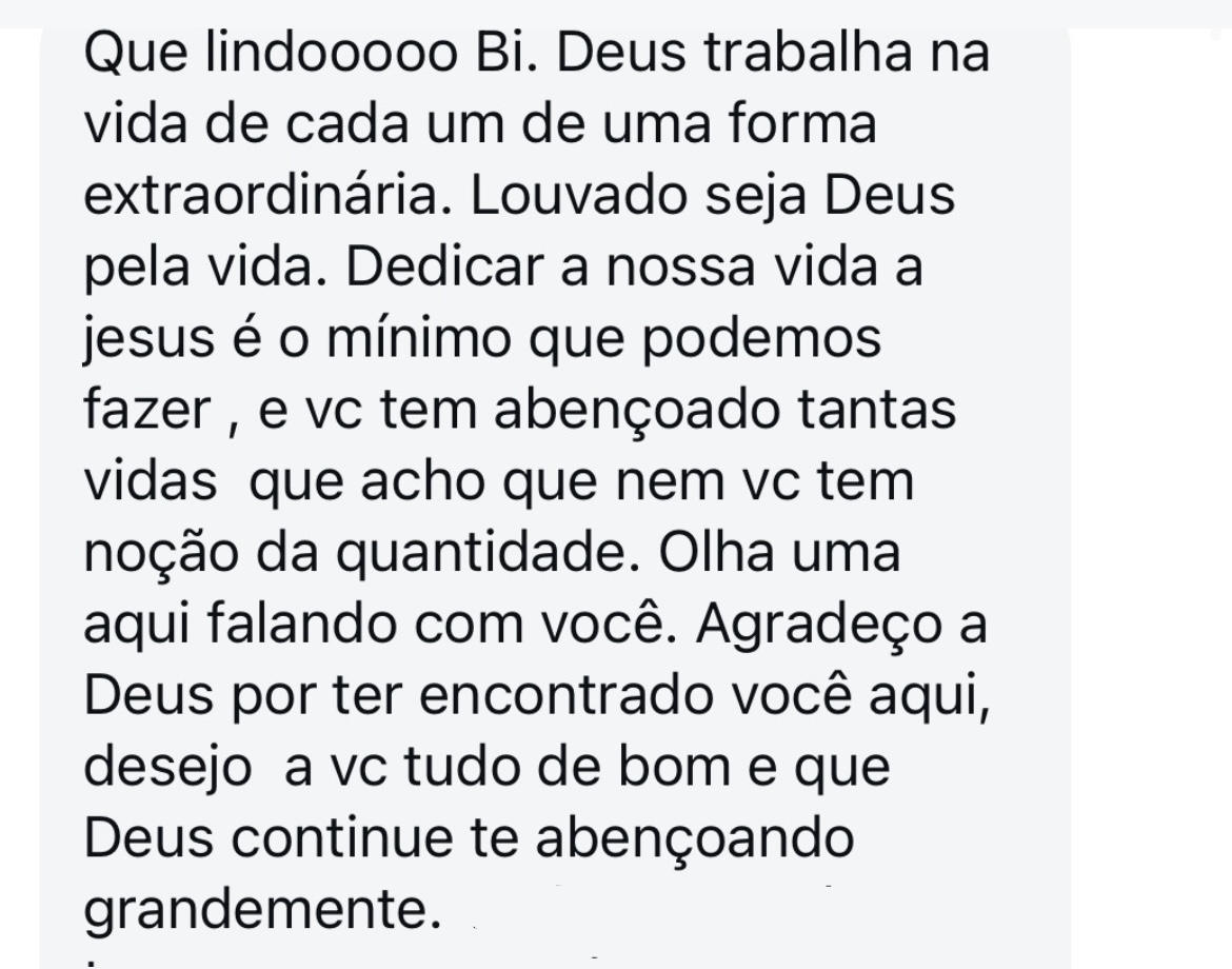 Depoimento de aluna