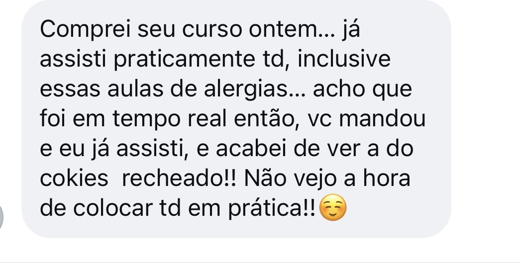 Depoimento de aluna